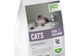 Сухий корм StarDeyl Cats Fish & Chicken 10кг (курка риба) для котів