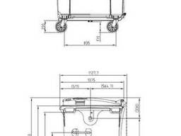 Sulo пластиковий контейнер для сміття 1100 літрів посилений (Бак для сміття)