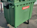 SULO пластиковий контейнер для сміття 1100 л. кришка в кришці
