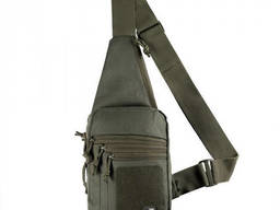Сумка через плечо для скрытого ношения оружия с велкро M-Tac олива