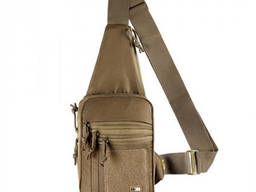 Сумка через плечо для скрытого ношения оружия с велкро M-Tac койот