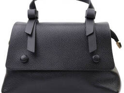 Сумка для жінок з натуральної шкіри Vintage 22670 Чорний 26х17х9,5 см