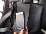 Сумка мужская кожаная кожа натуральная бычок через плечо для смартфона и разного - фото 2
