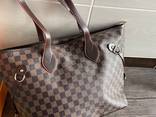 Сумка луи витон большая женская шоппер шахматка Louis Vuitton модніе сумки 2022