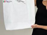 Сумка шкіряна жіноча велика біла shopper Італійська TS000092 - фото 1