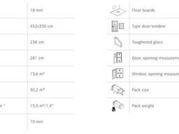 Summer garden house 13.6 m2