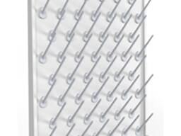 Сушка лабораторна настінна, поліпропілен, колір - білий, 52 тримача, 550х122х700 мм