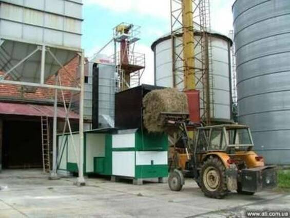 Сушка зерна. Солома вместо газа.