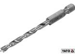 Свердло по дереву спіральне Yato Ø4 x 75/40 мм Hex 1/4" Hss 4241 - фото 2