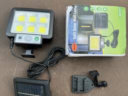 Светильник автономные на аккумуляторе с зарядкой от выносной солнечной панели
