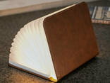 Лампа книга Gingko Smart Book Светильник блокнот 400 лм (Коричневая кожа) - фото 1