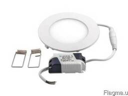 Светильник потолочный светодиодный 6 Вт,390Лм, встраиваемый