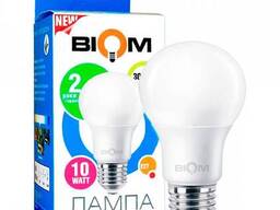 Світлодіодна лампа BIOM BT-509 А60 10W E27 3000K (Груша)