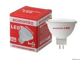Светодиодная лампа LED MR16 6W GU5.3 Economka (теплый свет)