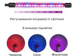 Светодиодная ультрафиолетовая led лампа для растений с таймером. Фитолампа...