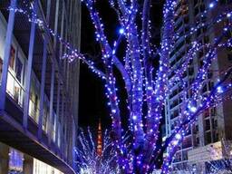 Гирлянда нить 10м, гирлянда для деревьев, новогодняя подсветка