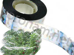 Світловідбиваюча райдужна стрічка(голографічна) 80 м