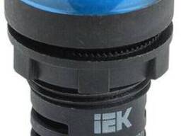 Светосигнальный индикатор AD-22DS LED d22мм синий 24В AC/DC IEK