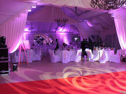 Світловий декор залів, декорування світлом, світло