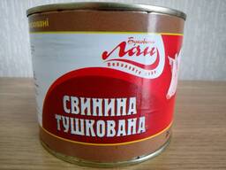 Свинина тушкована