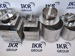 Сырные формы из нержавеющей стали, квадратные 3-х элементнные/ Сирні форми