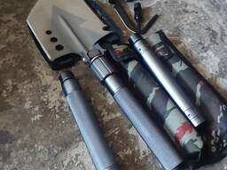 Тактична саперна лопата 19 в 1 нержавіюча сталь [ручка чорна ]