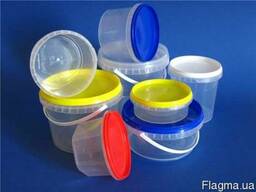 Тара пластиковая в белом и прозрачном вариантах