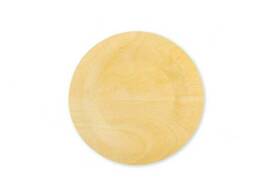 Тарелка деревянная одноразовая 230 мм (упаковка Полиолефиновая Пленка 6 шт) EcowoodUA
