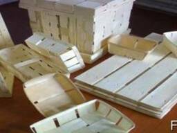 Тарная дощечка из лущеного шпона для производства ящика