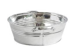 Таз оцинкованный круглый Ø40 см H14 см 13 л