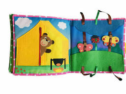 Текстильная развивающая книга для малышей Bambini "Щенок" (403655)