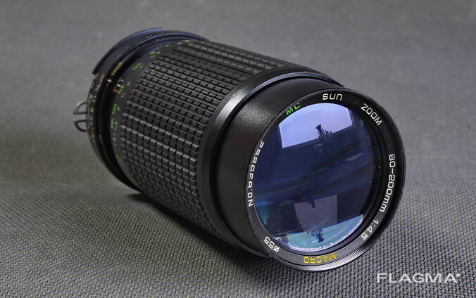 Телеобъектив Sun Macro Zoom 80-200mm f/4.5 MC Ф55mm крепление байонет ...