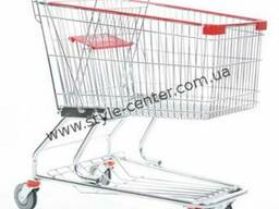 Тележка покупателя с полкой 240л.