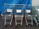 Тележки для покупателей б/у, торговые тележки 80 Л. б/у - фото 1
