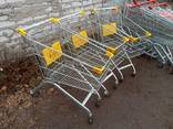 Тележки для супермаркета б у, торговые покупательские тележки бу - фото 1