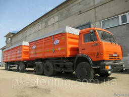 Тент ПВХ накидка на Камаз зерновоз из пвх ткани