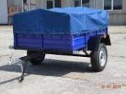 Тент на легковий причіп Бобер 1,70 х 1,30 ПВХ Єврофура