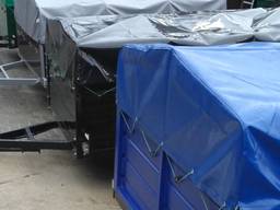 Тент пвх на легковой прицеп 2,16 * 1,35 росич.