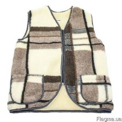 Теплая жилетка из овчины
