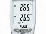 Термометр Flus ET-959 ( TM705 ) с термопарой К ( от -210 до +1100 °C ) и J (от -200 до. .. - фото 3