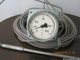 Термометр манометрический ТКП-100 Эк-УХЛ, 40 100°С Lк-10м