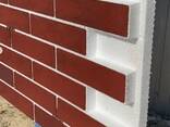 Фасадні термопанелі, клінкер на полотні, з утеплювачем. Готовий фасад. - фото 1