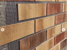 Фасадні термопанелі, клінкер на полотні, з утеплювачем. Готовий фасад.