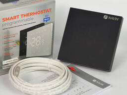 Терморегулятор для теплого пола WT410 W-16A с Wi-Fi, черный с внешним датчиком температуры