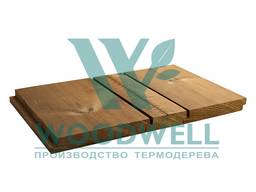 Фасадная доска из термососны - профиль четверть