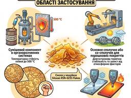Термостійка фенілметилсилоксанова смола у вигляді лусочок Siloxan RSN-0233 Flakes