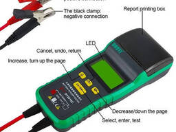 Тестер автомобильных аккумуляторов Duoyi DY2015C 12-24 V (принтер) Battery Tester. ..