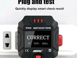 Тестер для розеток Mestek ST03 (сетевой вольтметр) (997)