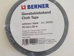 Тканевая лента с полиэтиленовым покрытием Berner 50 м / 25 мм / 0,3 м