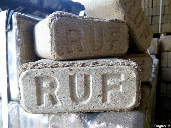 Топливные брикеты RUF дубовый и RUF смешанные породы.